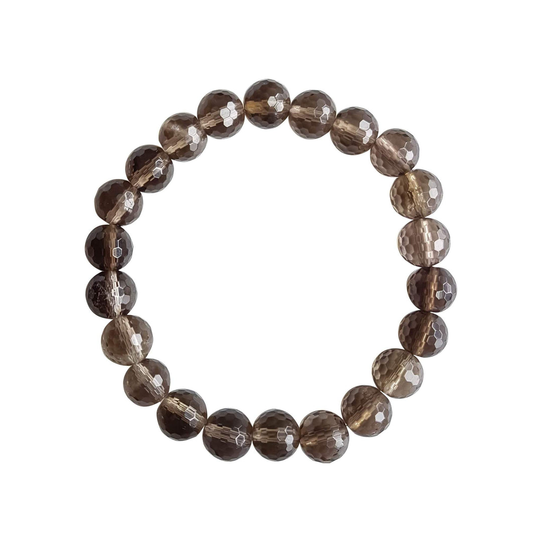 Ombre Smoky Quartz bracelet| Grounding bracelet| 2024 Shaded bracelet| Root Chakra| Stacking bracelet| Brown Natural Smoky Quartz| Handmade Gift